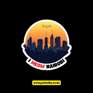 I Meow Nairobi: (High Print Quality 300dpi) Transparent Background