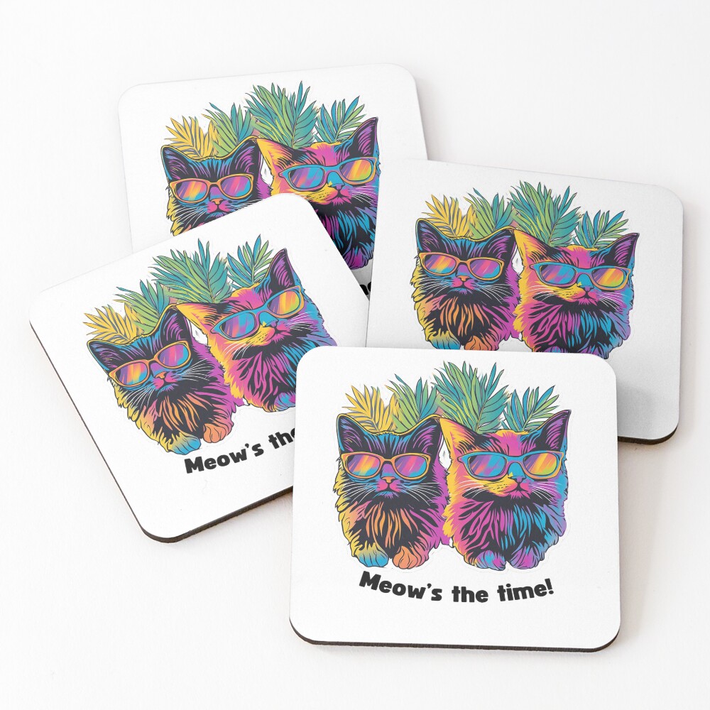 Meow’s the time: (High Print Quality 300dpi) Transparent Background - Image 5