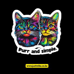 Purr and Simple: (High Print Quality 300dpi) Transparent Background