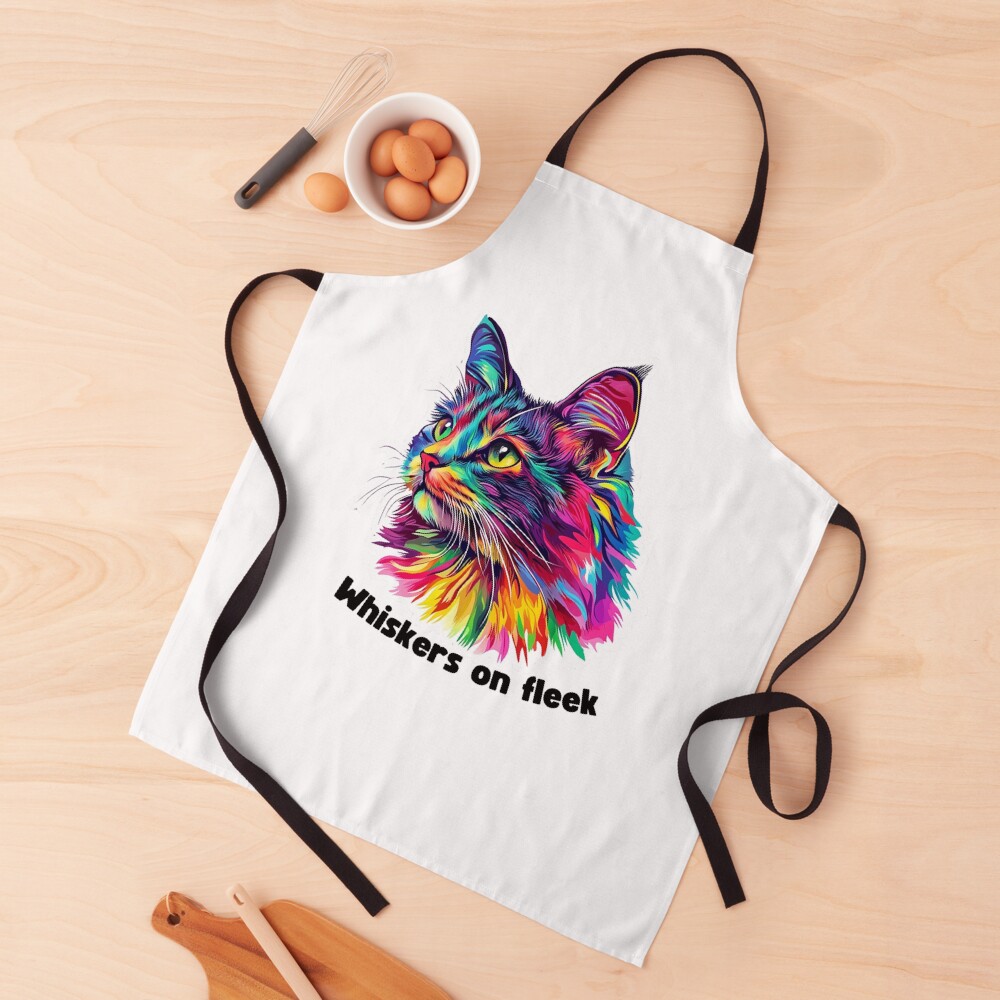 Whiskers on fleek: (High Print Quality 300dpi) Transparent Background - Image 3