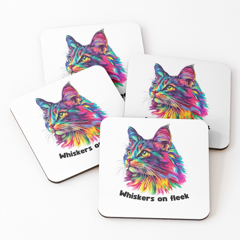 Whiskers on fleek: (High Print Quality 300dpi) Transparent Background - Image 6