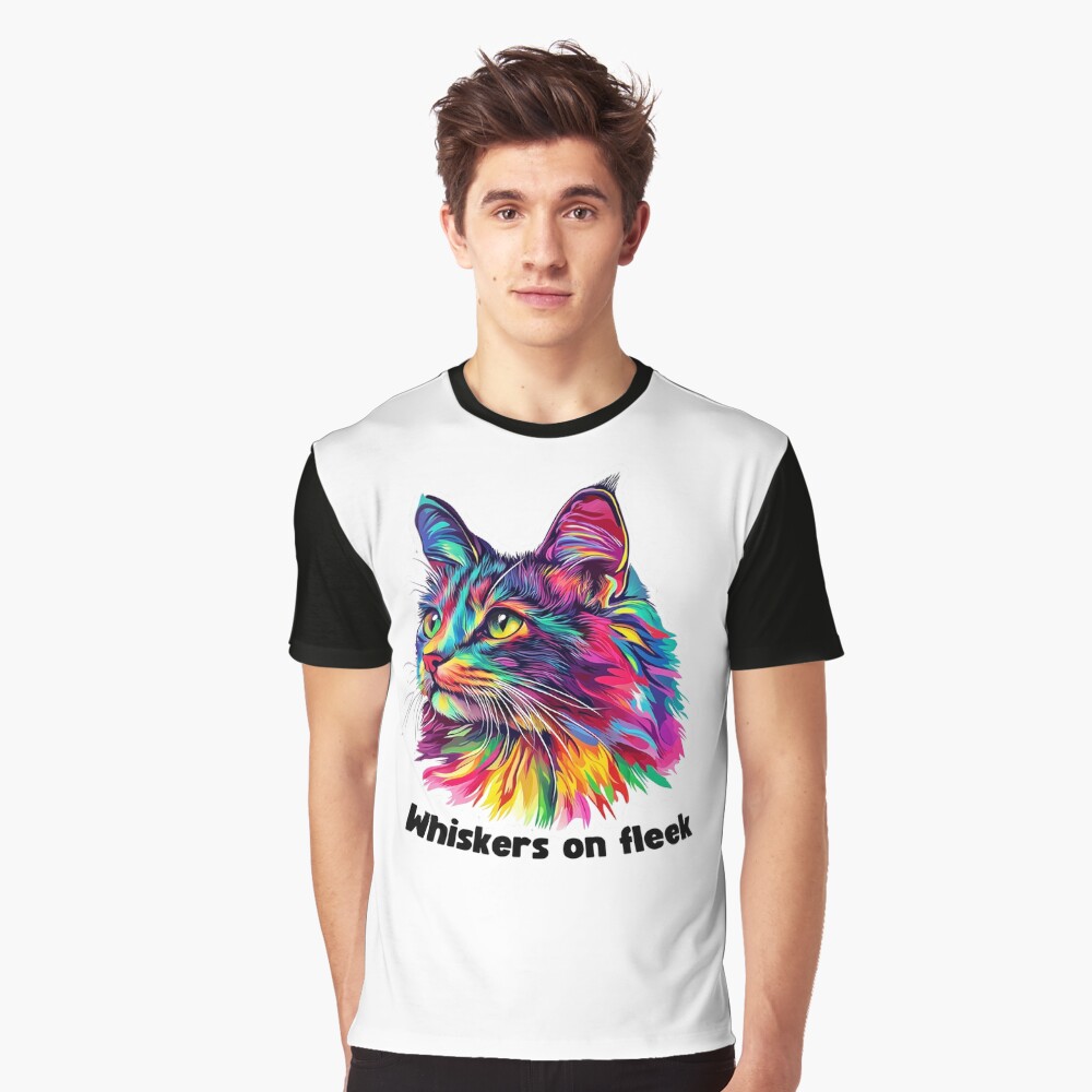 Whiskers on fleek: (High Print Quality 300dpi) Transparent Background - Image 2